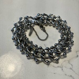 Monet Silver Tone Bracelet